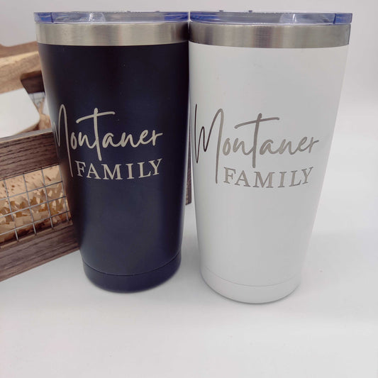 Personalized Name Laser Engraved Stainless Steel Tumbler - 20 oz.