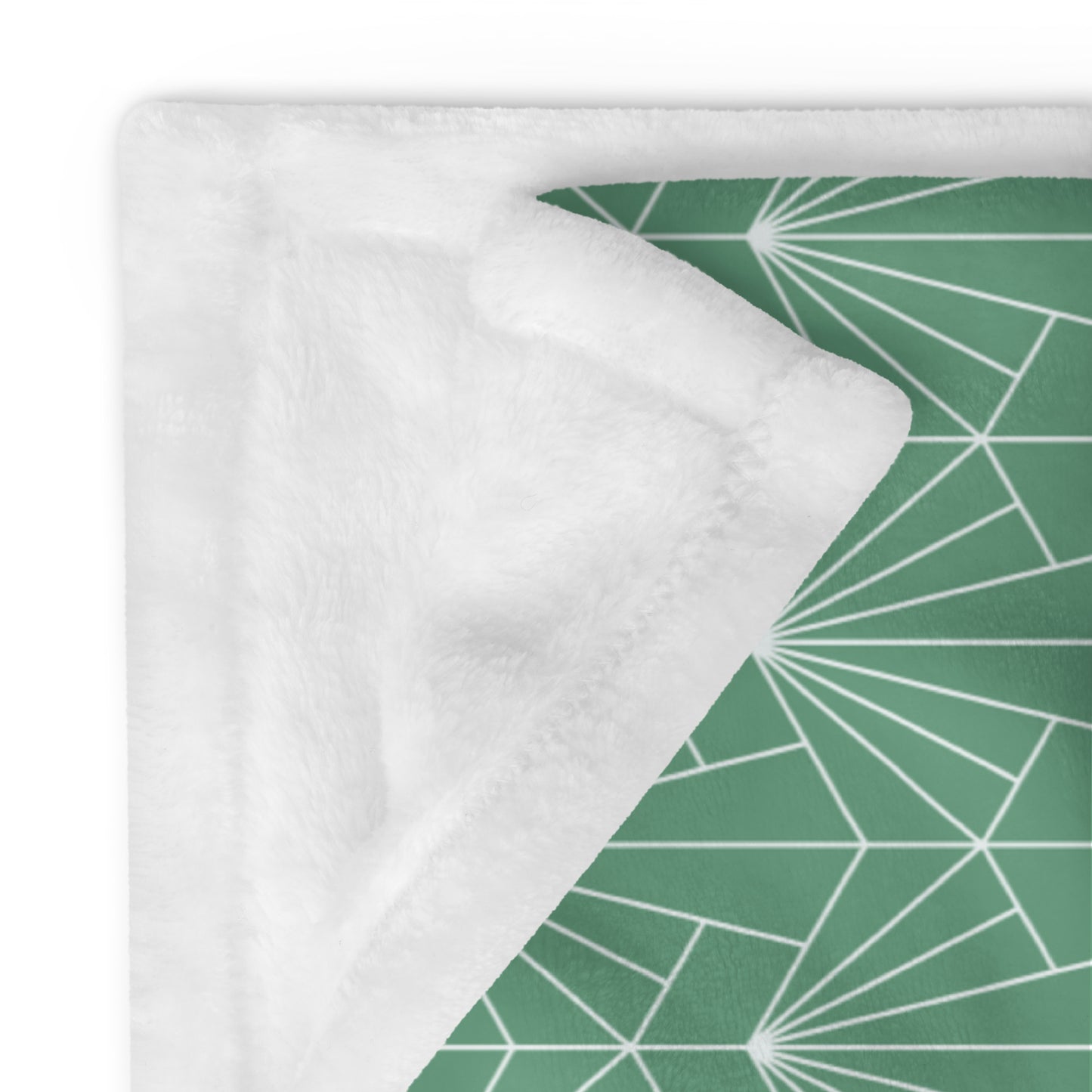Green - ArtDeco Throw Blanket