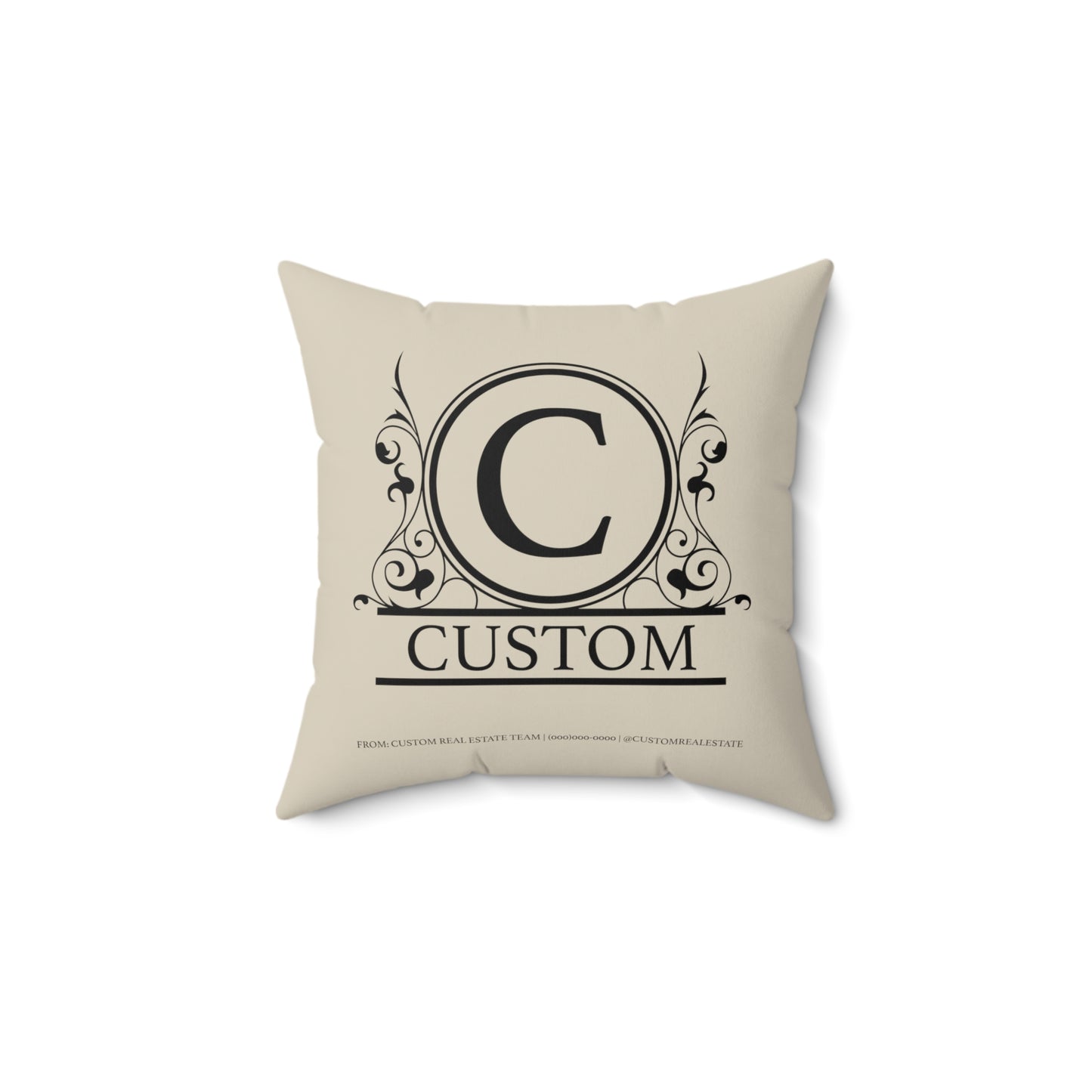 Personalized Monogram Square Cover (Case + Pillow Insert)