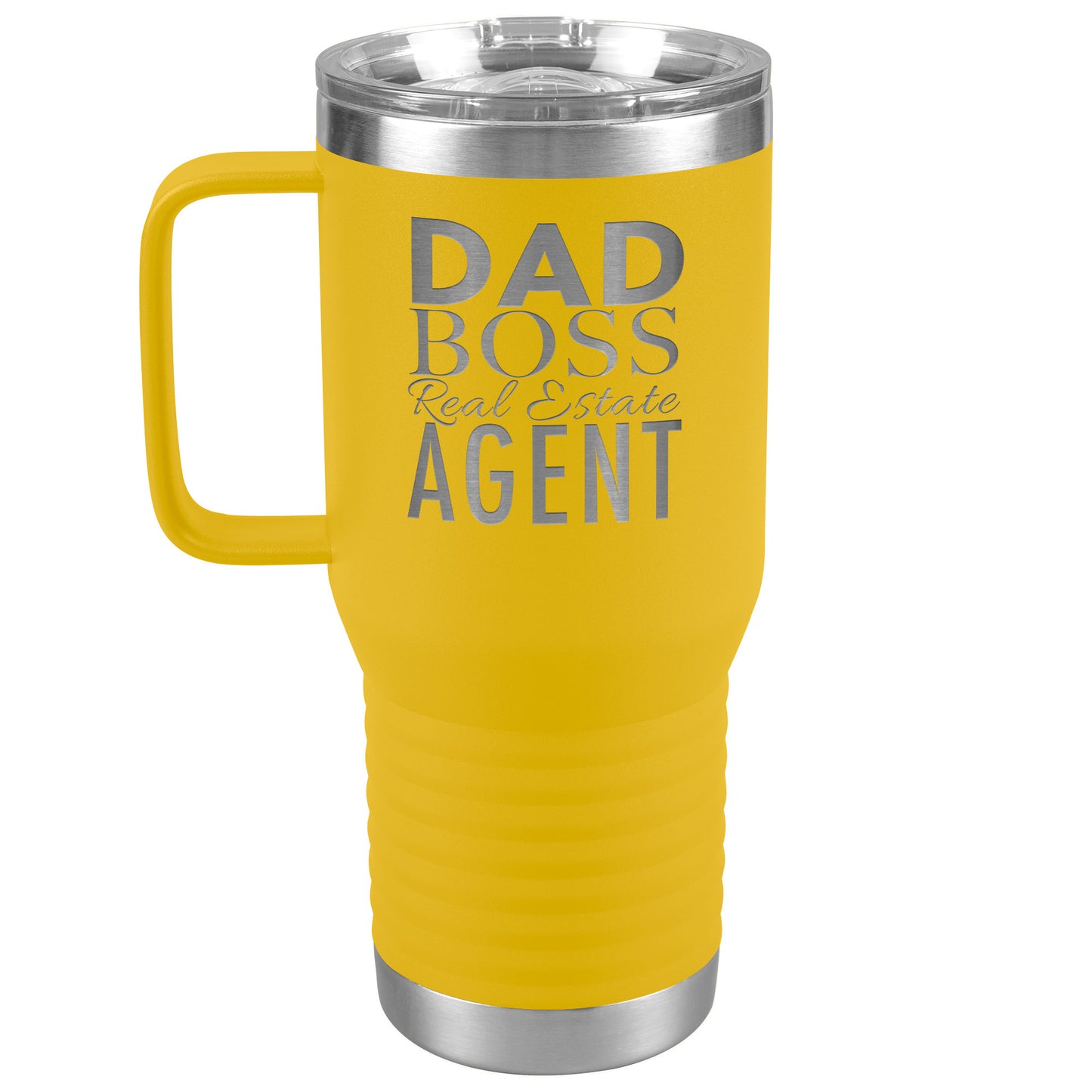 Dad Boss Personalized Profession Stainless Steel Laser Engraved Tumbler 20oz
