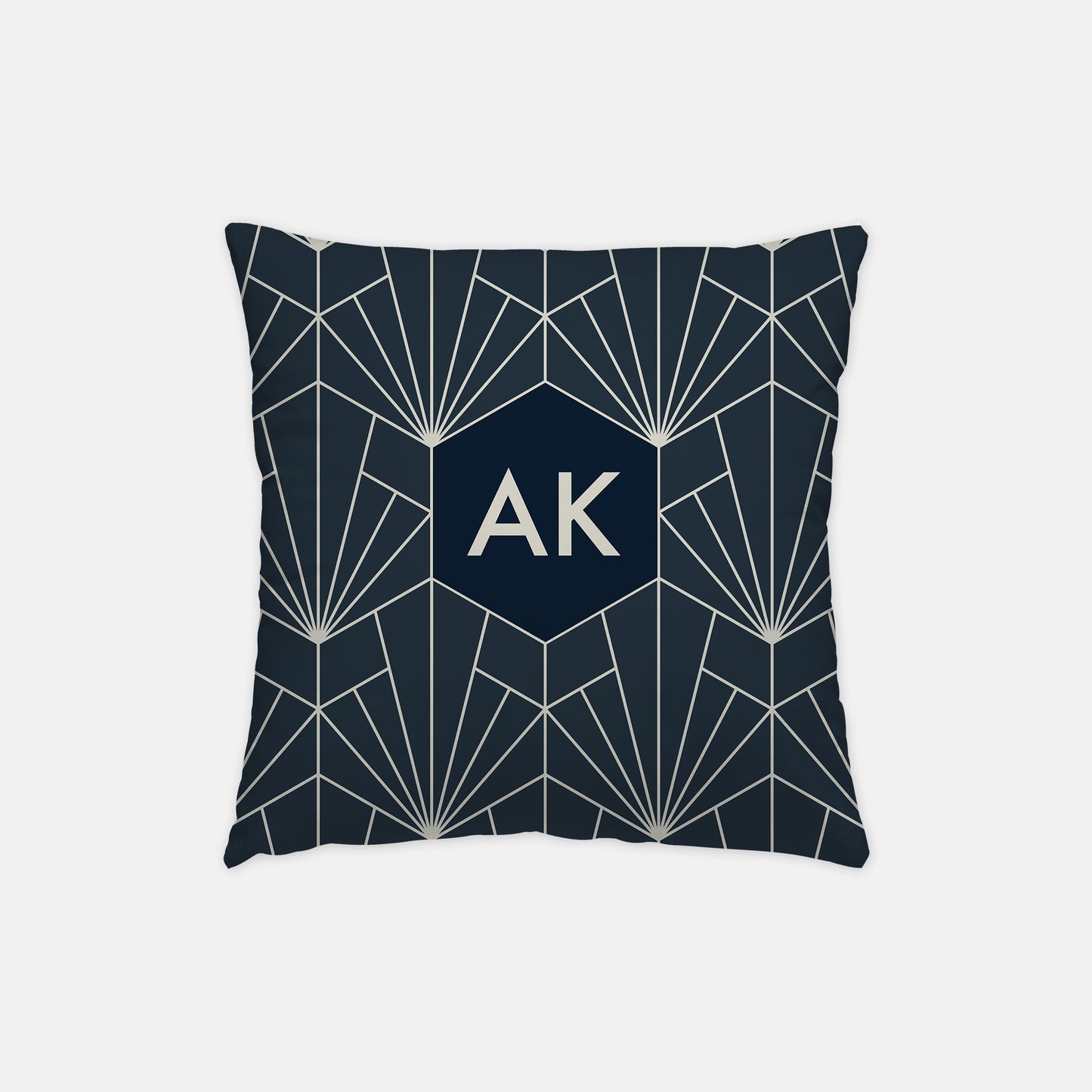 Midnight Art Deco Gift Bundle Pillow and Blanket Set - Personalized and Branded