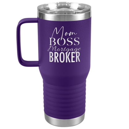 Mom Boss Personalized Profession Stainless Steel Travel Tumbler  20oz