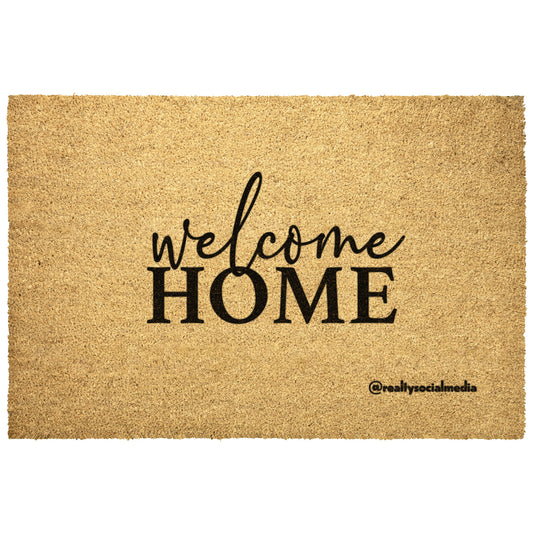 Welcome Home Doormat With Contact Information (optional)