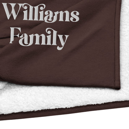 Personalized Embroidery Premium Sherpa Blanket 50″ × 60″